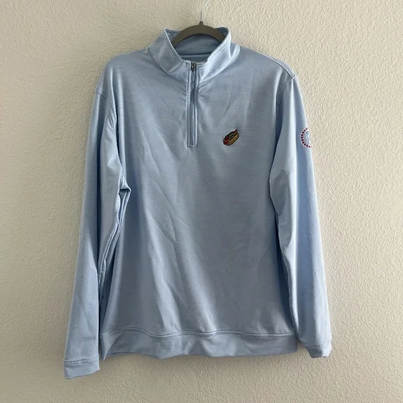 PETER MILLAR x BARSTOOL | Chicago Hot Dog Perth Performance Quarter Zip | Size L - Picture 2 of 12